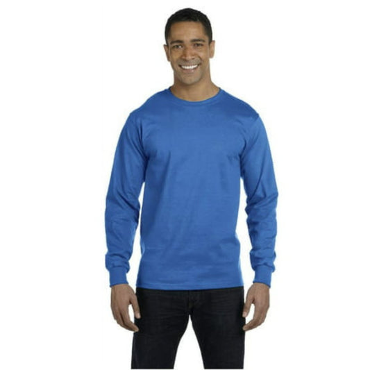HANE COMFORT SOFT COTTON LONG SLEEVED T SHIRT