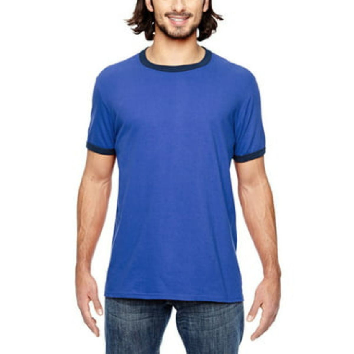 ANVIL ADULT LIGHTWEIGHT RINGER T SHIRT