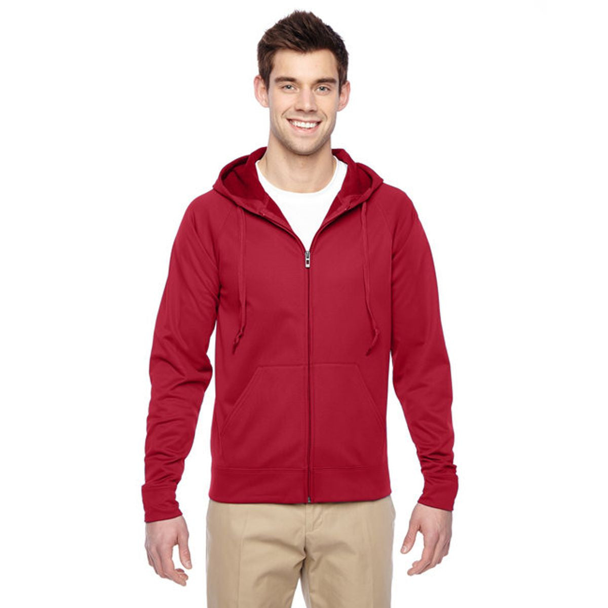 JERZEES DRI POWER SPORT FULL ZIP HOODED SWEATSHIRT