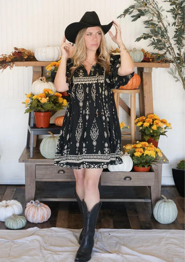 MEADOW BREEZE BABYDOLL DRESS