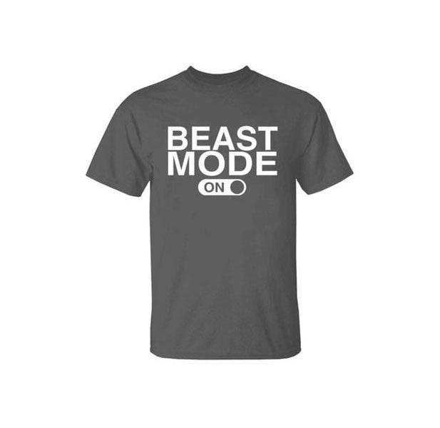 MENS PRE SHRUNK COTTON GYM THEMED WORKOUT T SHIRT