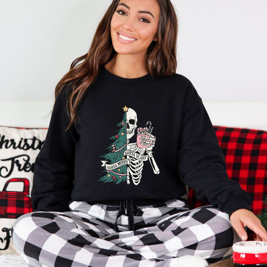 SORTA MERRY SORTA SCARY GRAPHIC SWEATER