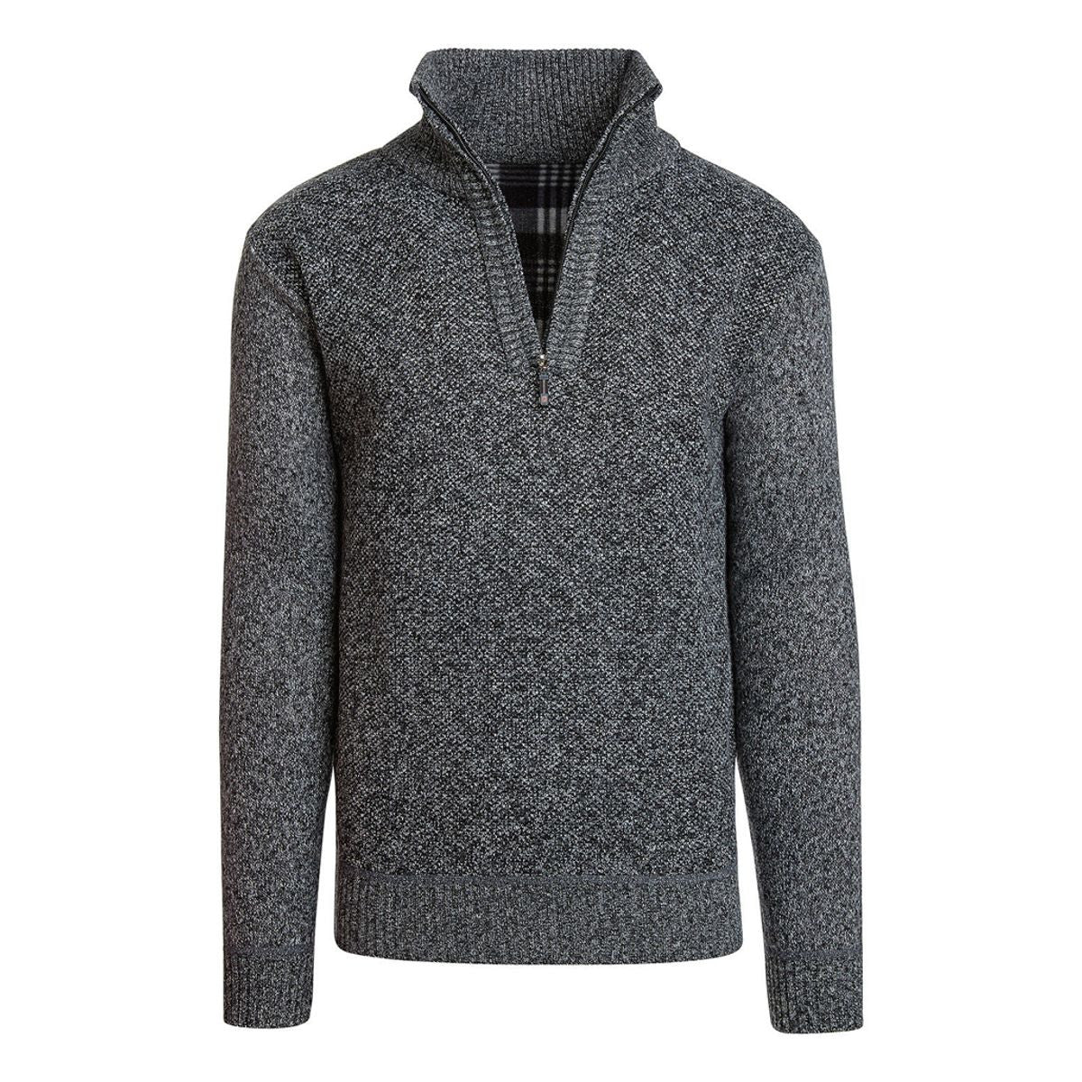 ALTA MENS CASUAL FLEECE LINED HALF ZIP SWEATER JACKET