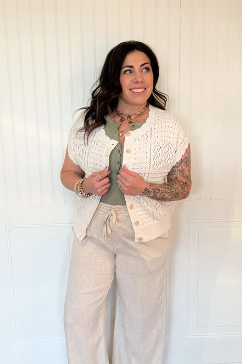 The harmony pattern scallop cardi