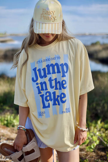 Jump in lake tee