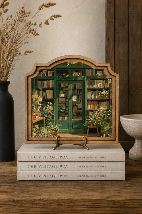 Book store provincial framed art 9x10 inch