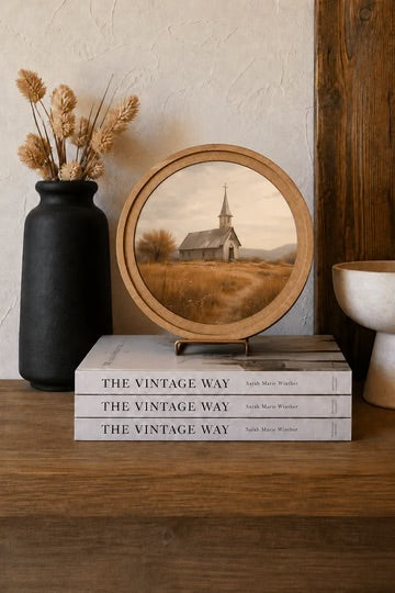 8 inch round church art