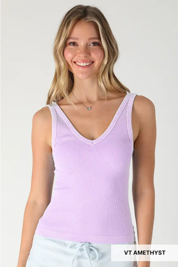 The twice styled rib tank