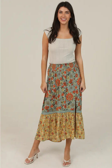 The portofino patchwork skirt