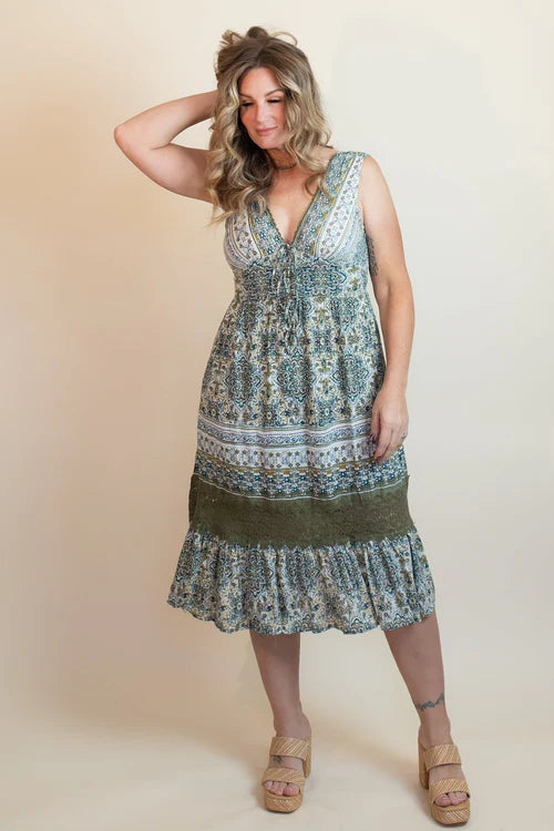 Angie womens saltwater blossom dress