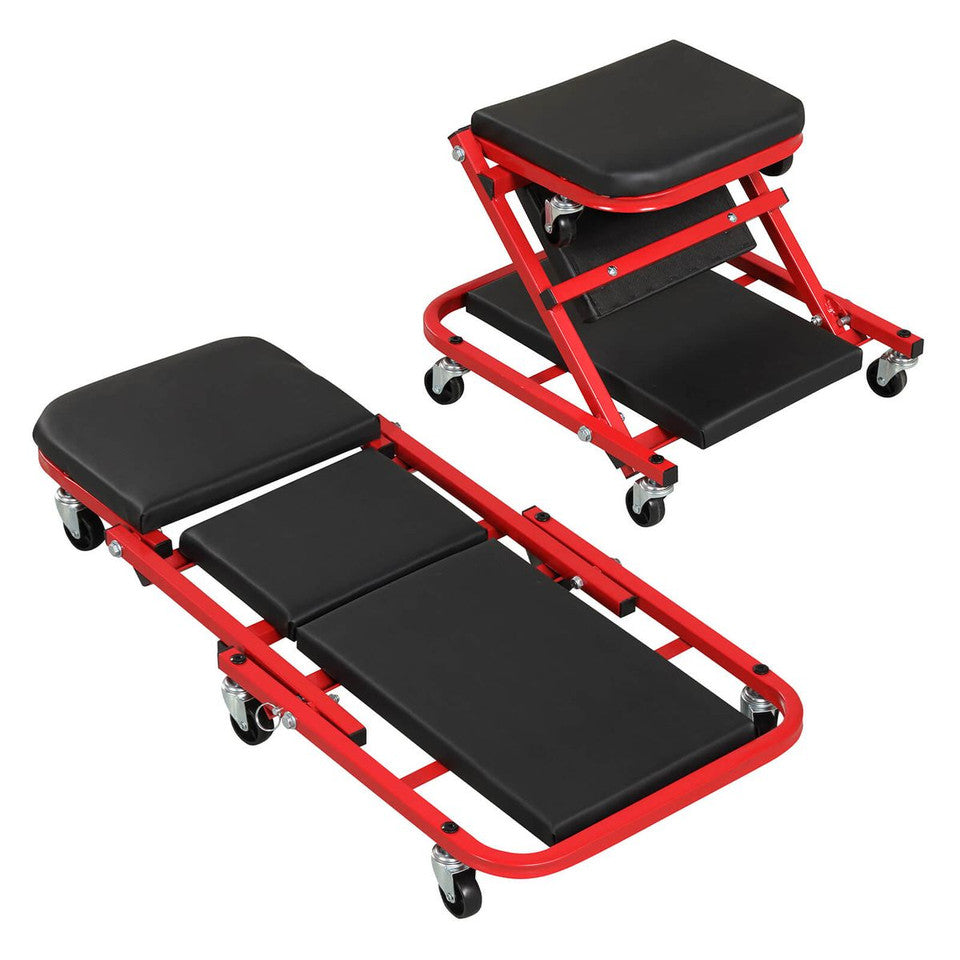 2 in 1 rolling creeper stool