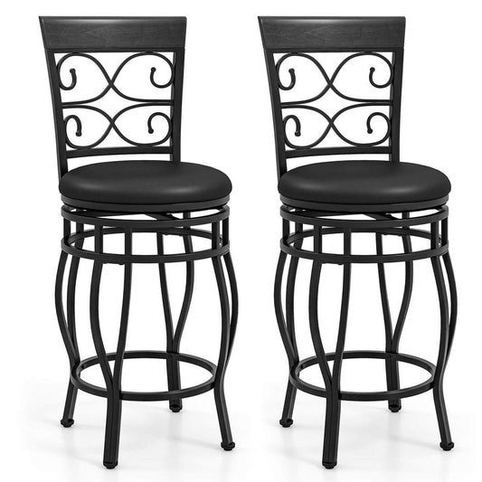 26 inch vintage swivel bar stools