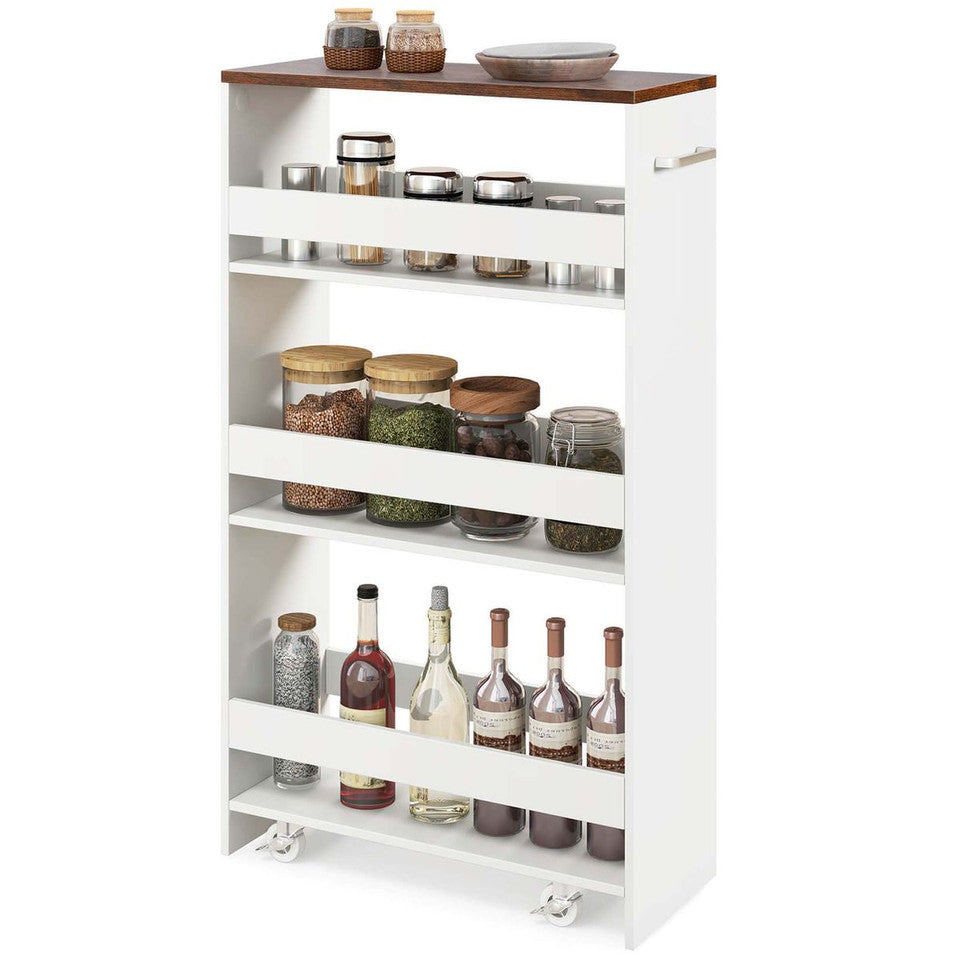 4 tier rolling storage cart