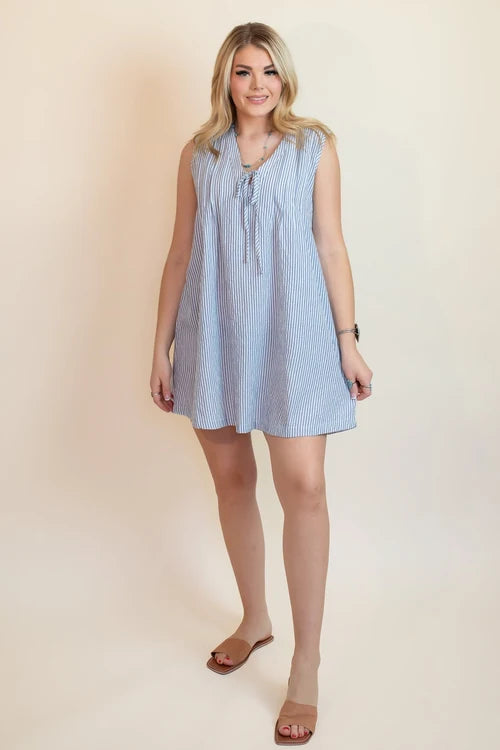 The washed blue sunshine dress