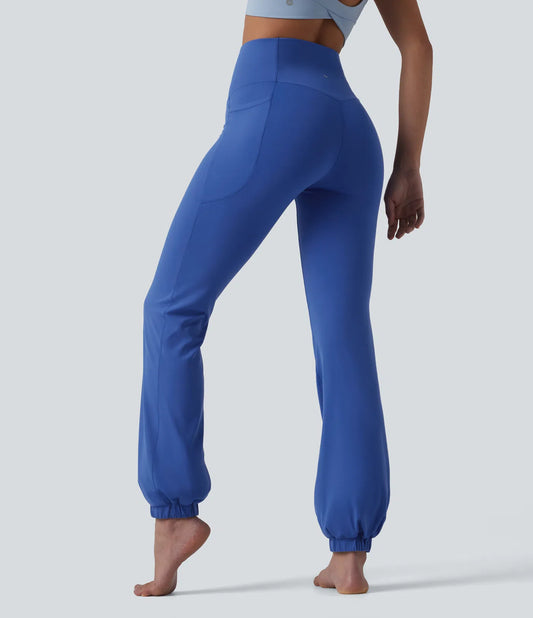 High waisted tummy control dance balloon joggers