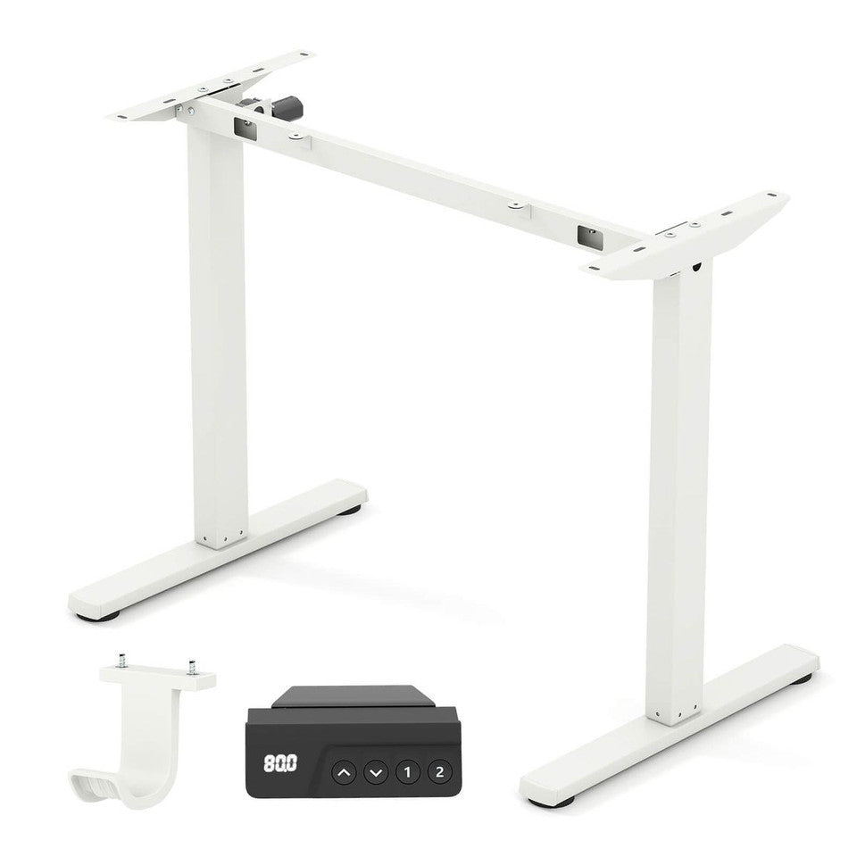 electric standing desk frame with led display and child lock function