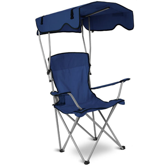 Foldable beach canopy chair