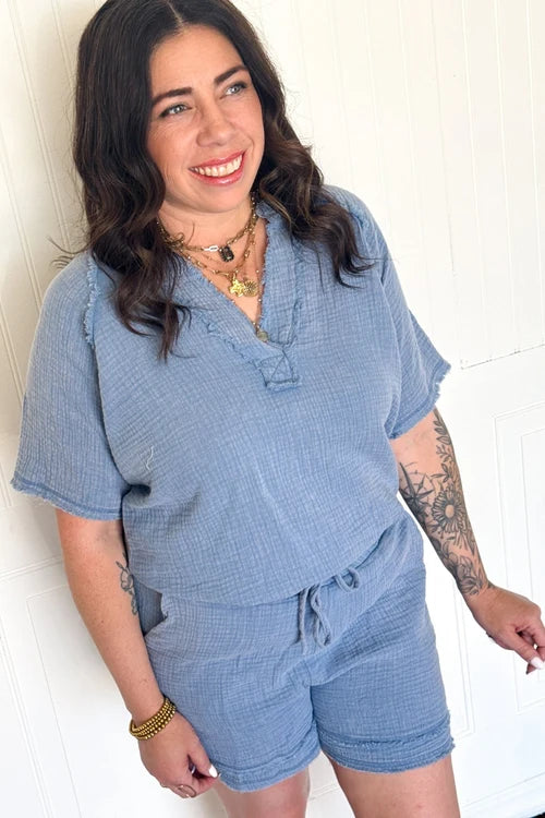 The barefoot afternoon v neck