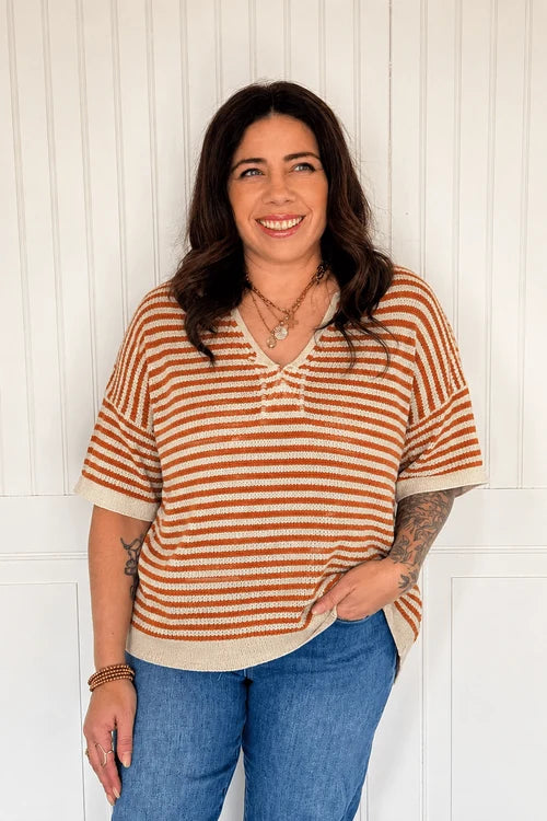 The rust harbor knit tee