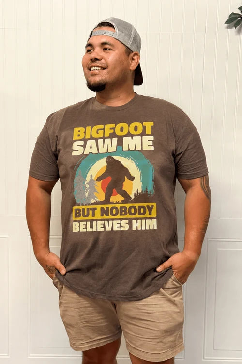 The Bigfoot spotted me unisex tee