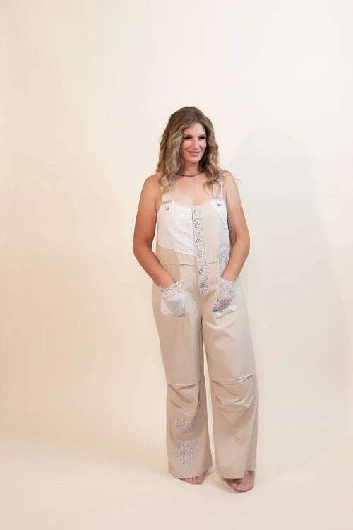 Pol sweetheart meadow overalls