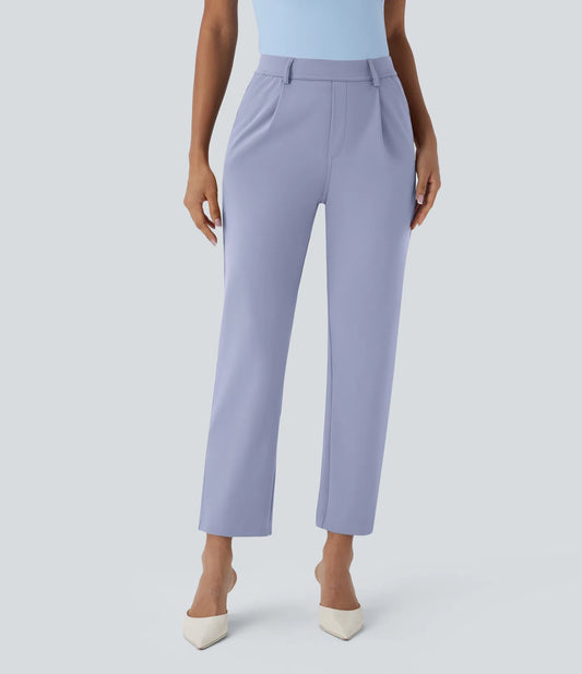 Day stretch high waisted pocket ankle length tapered