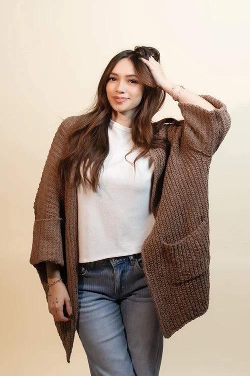 Pol womens orchard stroll chenille cardigan