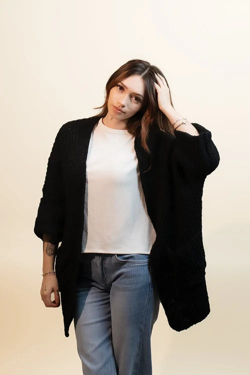 Pol womens orchard troll chenille cardigan