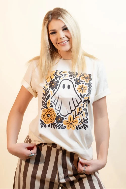 Womens blooming boo graphic tee
