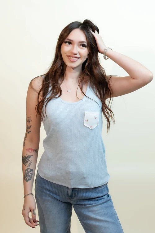 Pol womens pocketful of charm tank