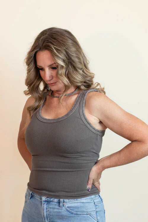 Nikibiki womens twice as nice rib tank