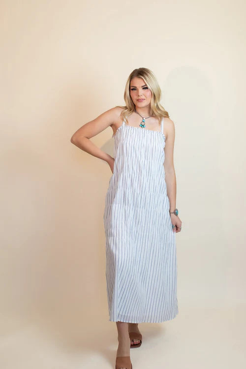 Lovestitch womens sea spray tie shoulder maxi dress
