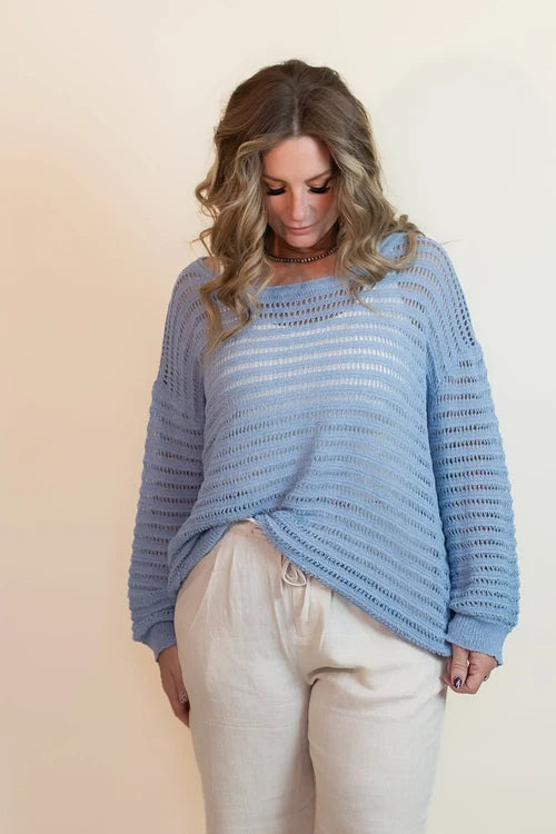 The barefoot morning sweater