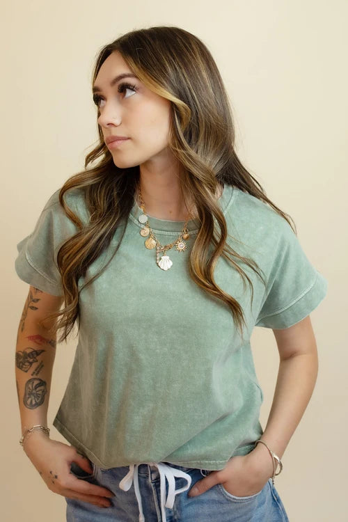 The casual cool washed top