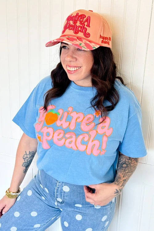 Poppy and pine you’re a peach crop tee