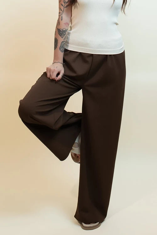 The cocoa flow high rise trousers