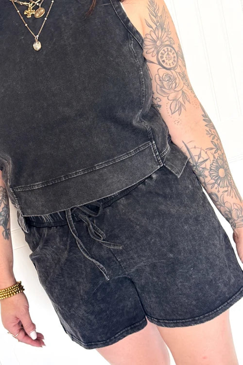 The midnight lounge drawstring shorts