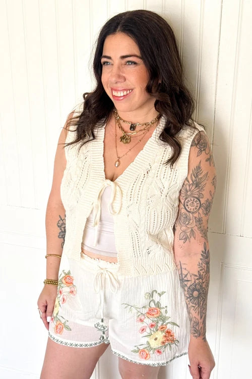 The cozy cove tie vest