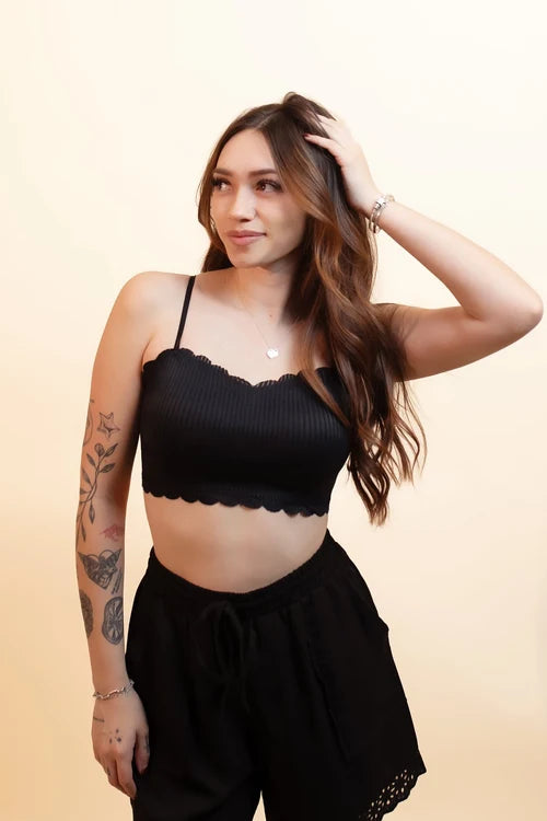 Allie rose womens scalloped grace bralette