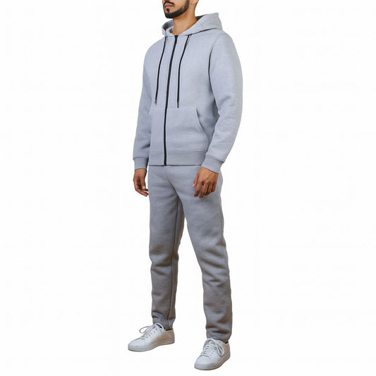MENS FLEECE LINED TRACKSUIT HOODIE AND JOGGER SET