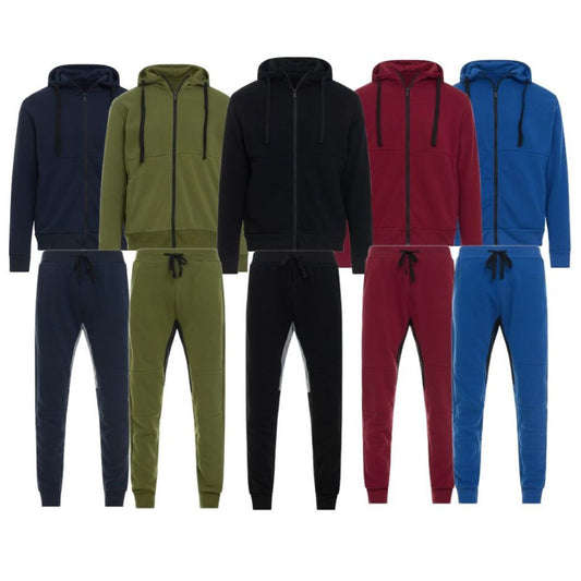 MENS TECH FLEECE LINED FULL ZIP HOODIE AND JOGGER ACTIVEWEAR SET