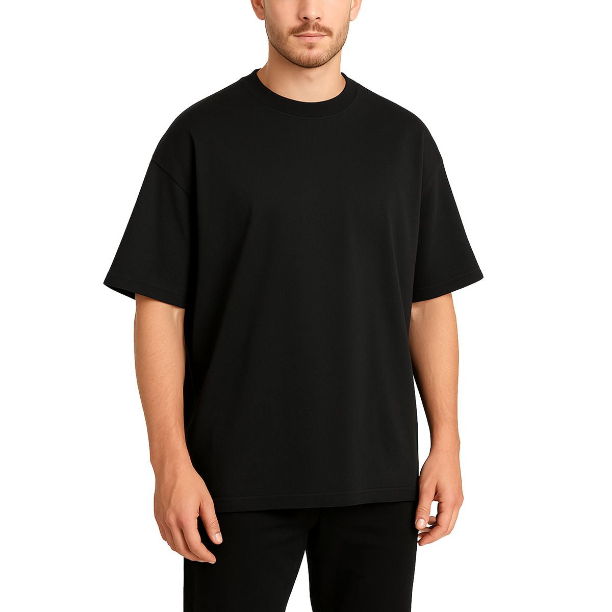 MENS HEAVYWEIGHT OVERSIZED DROP SHOULDER FASHION TEES 3 PACK