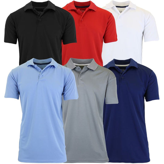 MENS MOISTURE WICKING QUICK DRY POLO SHIRTS