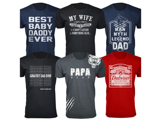 MENS DAD THEME T SHIRTS