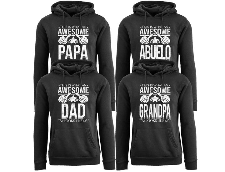 MENS AWESOME DAD/GRANDPA PULL OVER HOODIE
