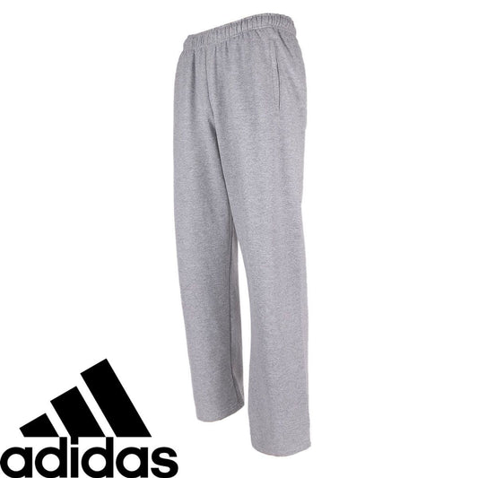 ADIDAS MENS GREY FLEECE PANTS