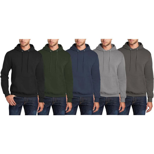 MENS ASSORTED PULLOVER FLEECE HOODIE 2 PACK