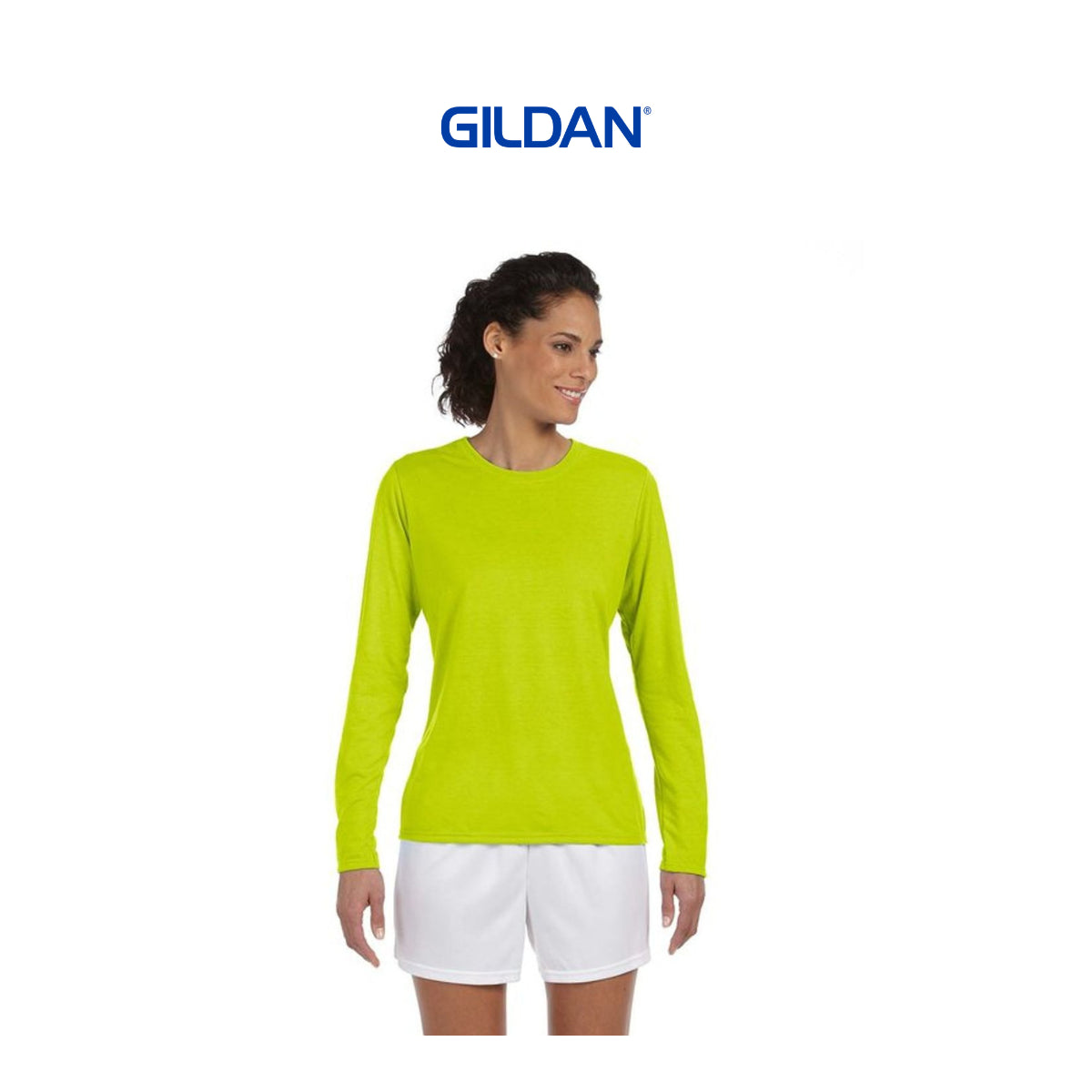 GILDAN LADIES PERFORMANCE LONG SLEEVE T SHIRT