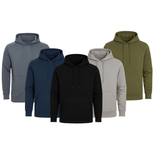 MENS PULLOVER FLEECE HOODIE 3 PACK