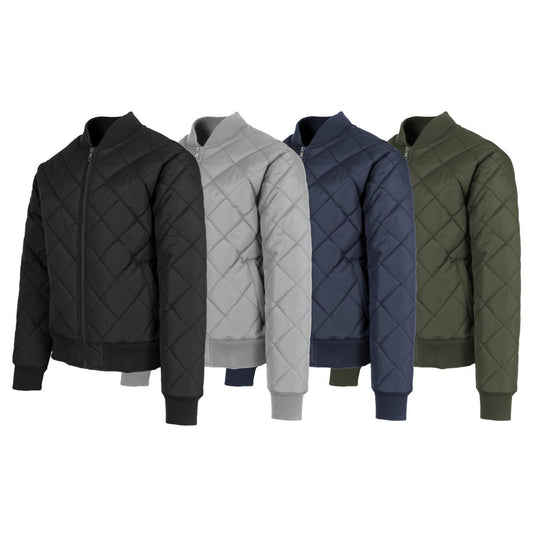 MENS HEAVYWEIGHT QUILTED BOMBER JACKET